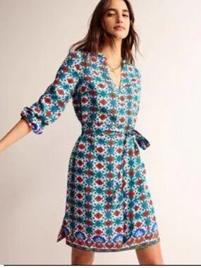 EUC Biden Cleo linen tie waist dress, size 6 / UK 10